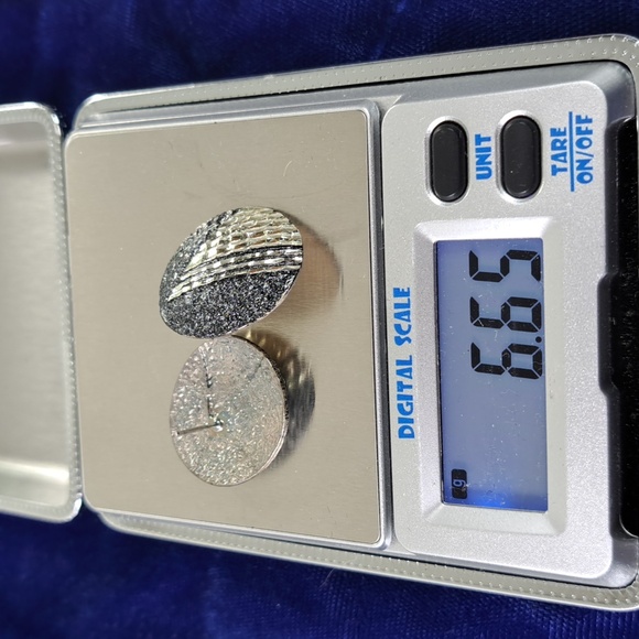 3 Pair 1Vintage 90's Metallic Painted .925 Post Earrings - Picture 11 of 12